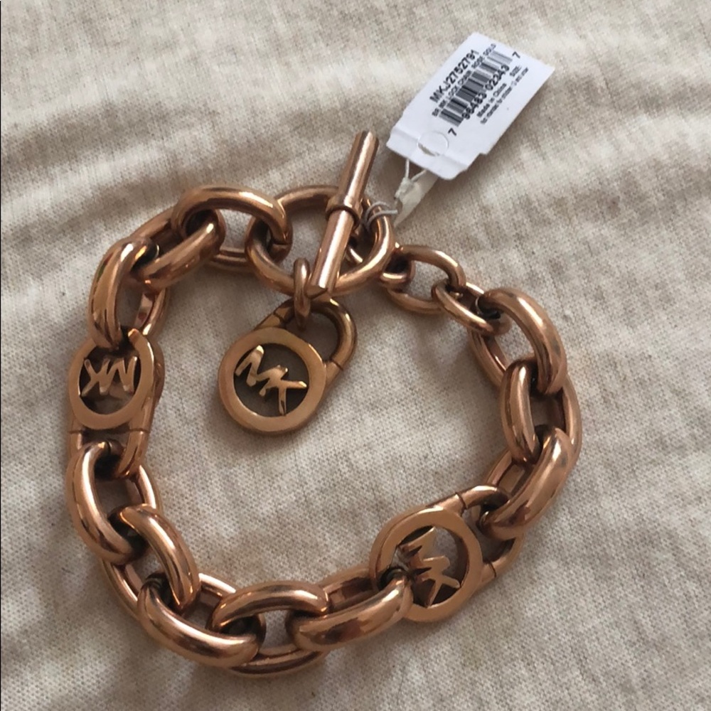 Michael Kors MK Hook Rose Gold Bracelet